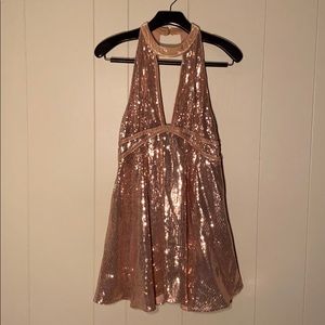 Sequin vintage party dress